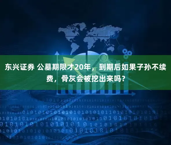 东兴证券 公墓期限才20年，到期后如果子孙不续费，骨灰会被挖出来吗？