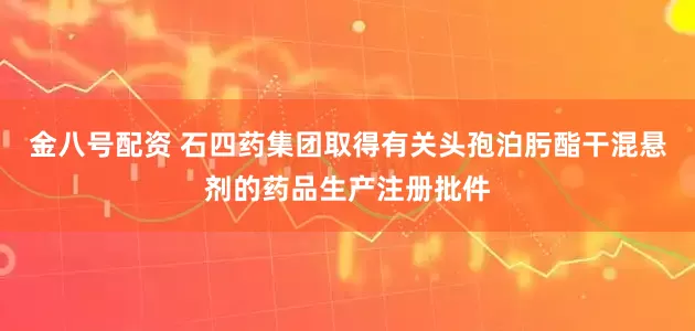 金八号配资 石四药集团取得有关头孢泊肟酯干混悬剂的药品生产注册批件